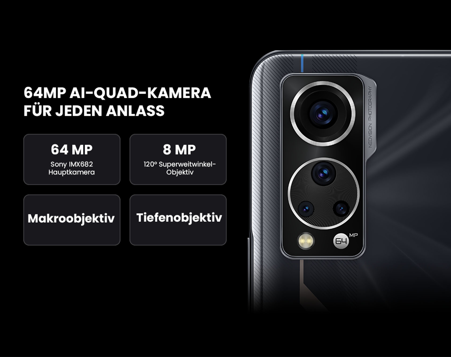 Die 64MP AI-Quad-Kamera des ZTE Axon 30 für jeden Anlass